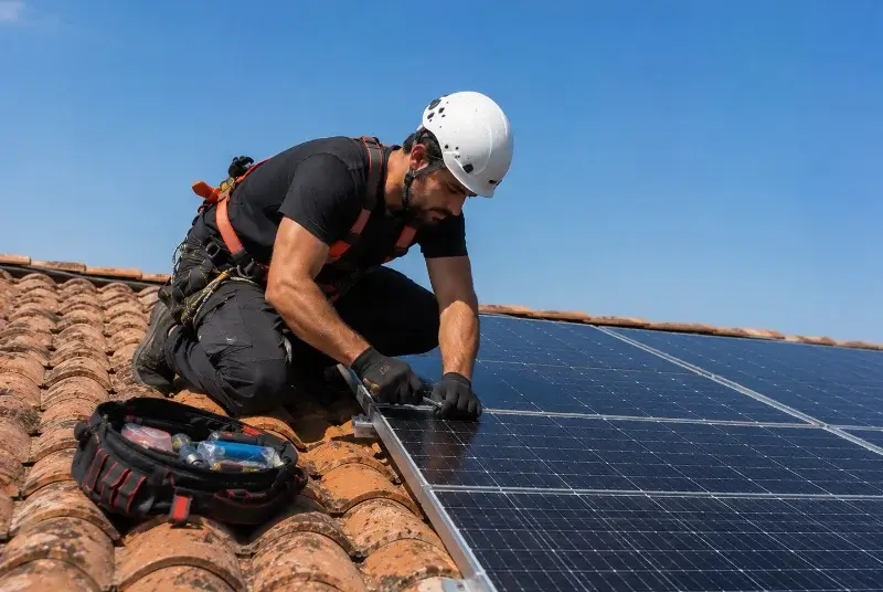 Maintenance et monitoring de panneaux solaires à Bougneau